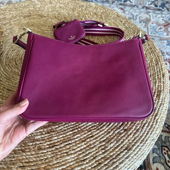 New Kate Spade Rosie Shoulder Bag Pebbled
Leather Dark Raspberry - Picture 8 of 9